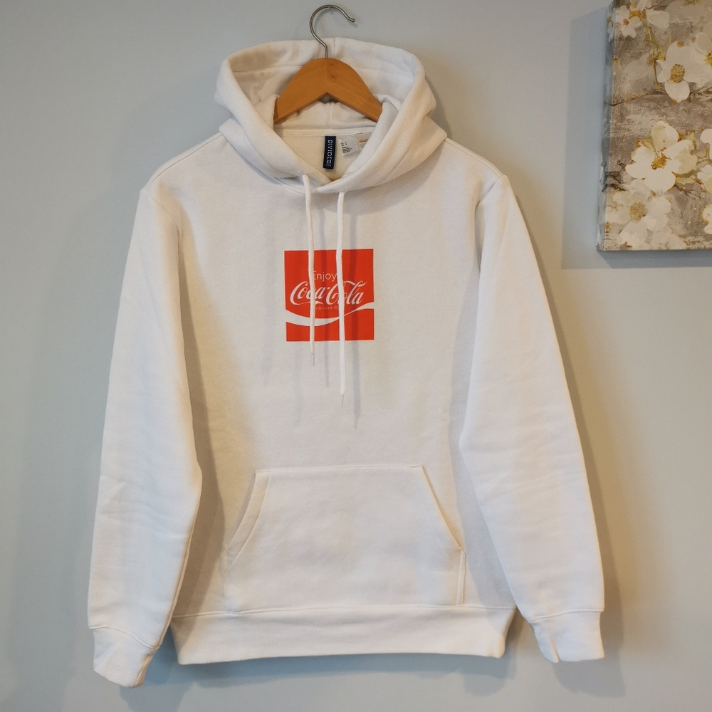 Divided by HM x Coca-Cola pullover hoodie White S